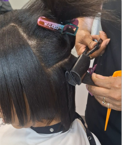 Marcel Iron Silk Press Demo by Beauty Pro Collective