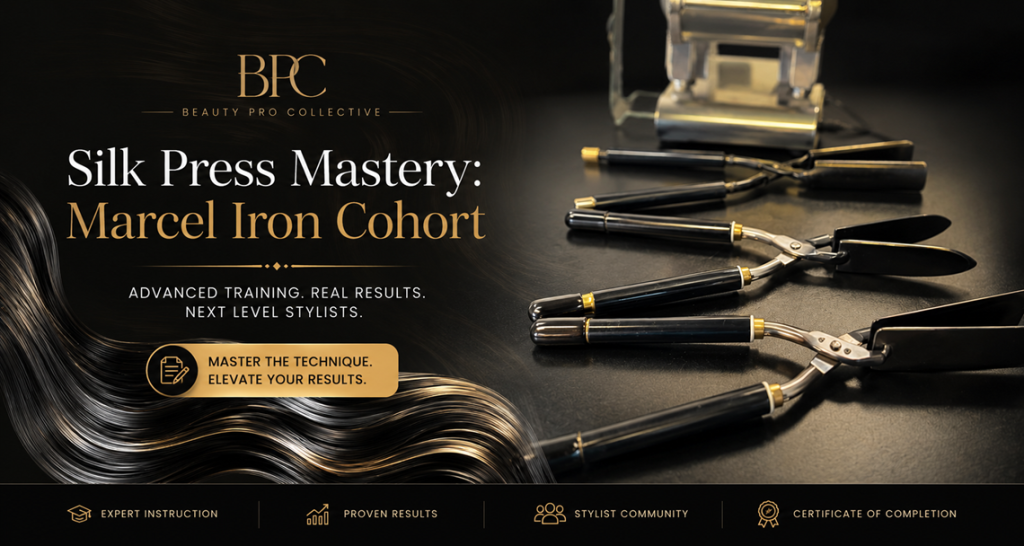 Marcel Iron Silk Press Live Master Class by Tanya Mason, Beauty Pro Collective