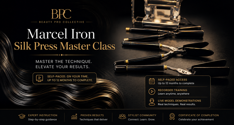 Marcel Iron Silk Press Self-Paced Online Master Class by Tanya Mason, Beauty Pro Collective